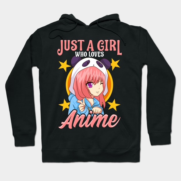 Cute & Funny Just A Girl Who Loves Anime Hoodie by theperfectpresents